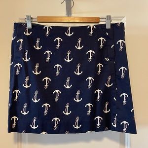 J Crew Factory Anchor print mini skirt Size 12